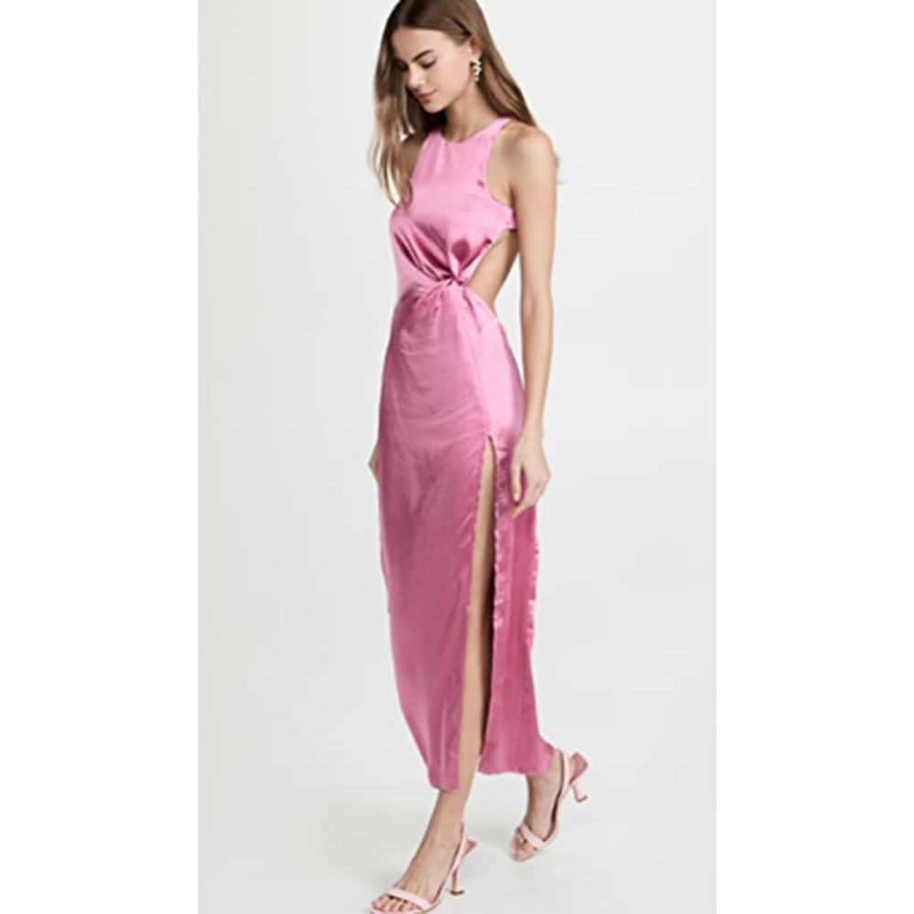 For Love And Lemons Tahlia Maxi Dress Pink NWT XS